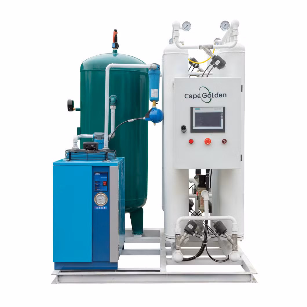 High Purity 99.5% Industrial Cutting Welding Medical Psa Oxygen Generator Filling Systems Container Plant Pressurization to 200 Bar