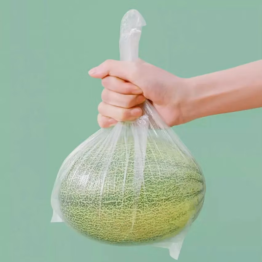 Eco-Friendly LDPE Plastic Bags for Packaging and Shopping Film Rolls for Plastic Water Bag Food Packaging Rolling Bag PE Plastic T-Shirt Bag Produce Bag Roll