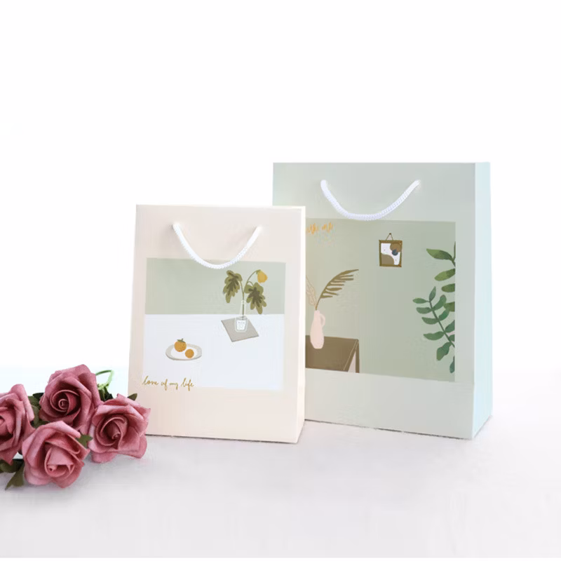 Wholesale Custom Design Simple Shopping Paper Bag Printing Service