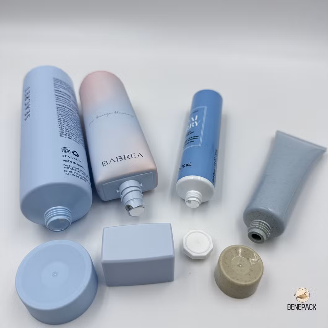 PE Cosmetic Plastic 5 Layers Cosmetic Type Colored Clear Eco-Friendly Cosmetic Plastic Tube Packaging