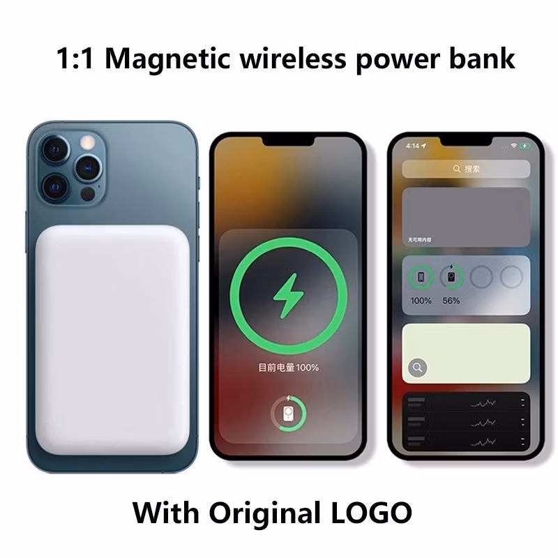 Original Factory Battery Pack for iPhone 14 High Quality Clone Magnetic Wireless Power Bank Safe Packs for Apple iPhone 13