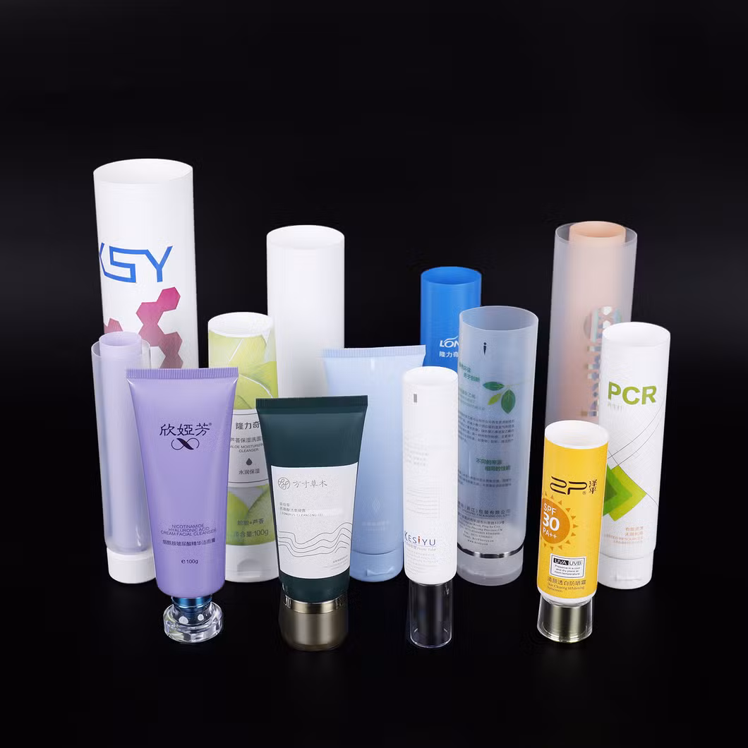 Recycled Wholesale Empty Clear Toothpaste Plastic Sample Tubes Squeezer Packaging 100g Sunscreen Tubes Plastic Packaging