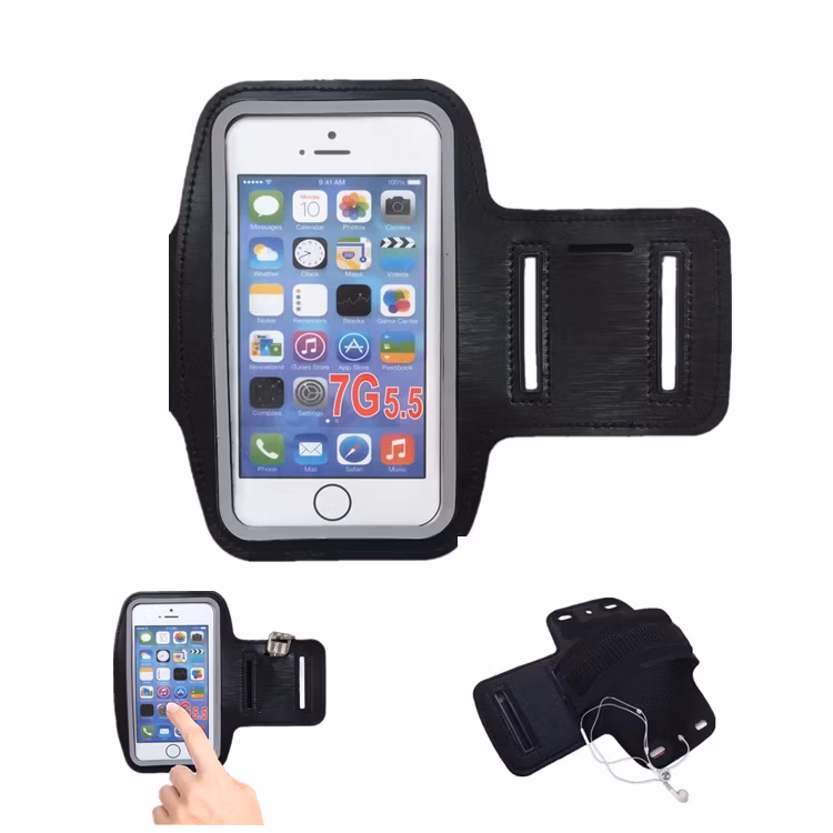 Touchscreen Phone Armband, Neoprene Sports Wrist Pouch for Cycling, Running, and Outdoor Activities