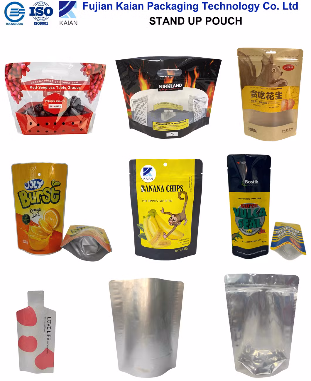 China Wholesale Fashion Biodegradable Plastic Kraft Paper Coffee Ziplock Packing Snack Tea Food Stand up Packaging Bag with Mylar Zipper