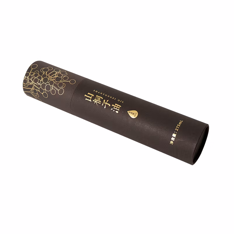 Biodegradable Round Shape Tea Packaging Tube Food Grade Cocoa Powder Paper Tube Packaging