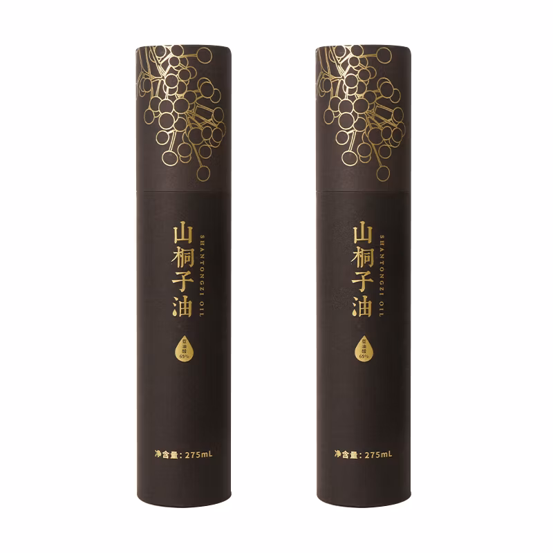 Biodegradable Round Shape Tea Packaging Tube Food Grade Cocoa Powder Paper Tube Packaging