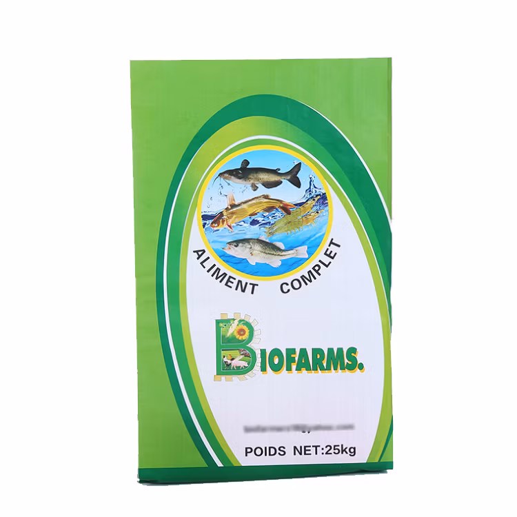 Customizable PP Woven Bag Fish Feed Seafood Feed Color Film Packaging Bag PP Environmentally Friendly Feed Composite Bag