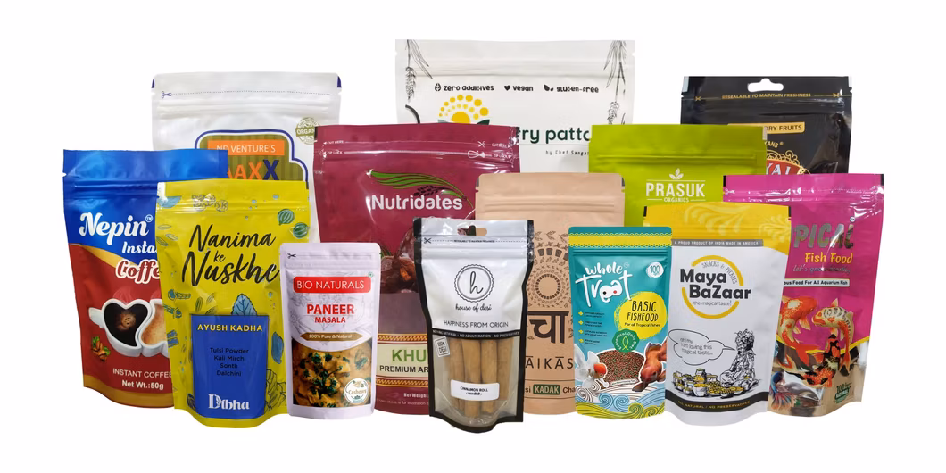 Color Printed Food Packaging Bag Ziplock Bag Plastic Vacuum Aluminum Foil Coffee Packaging Bag