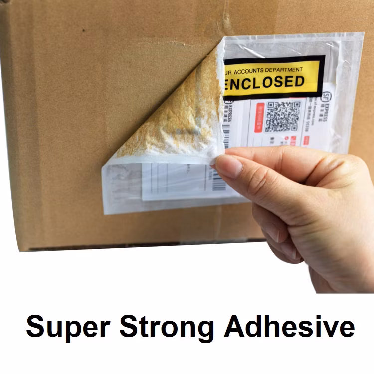 Factory Supply! ! ! 2mill Thick 7" X 5.5" Blue Color Printing "Invoice Enclosed" Envelopes