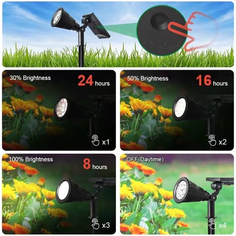 Solar Lawn Light LED Warm White Outdoor Waterproof Landscape Christmas Gift LED Solar Garden Street Light Best-Selling