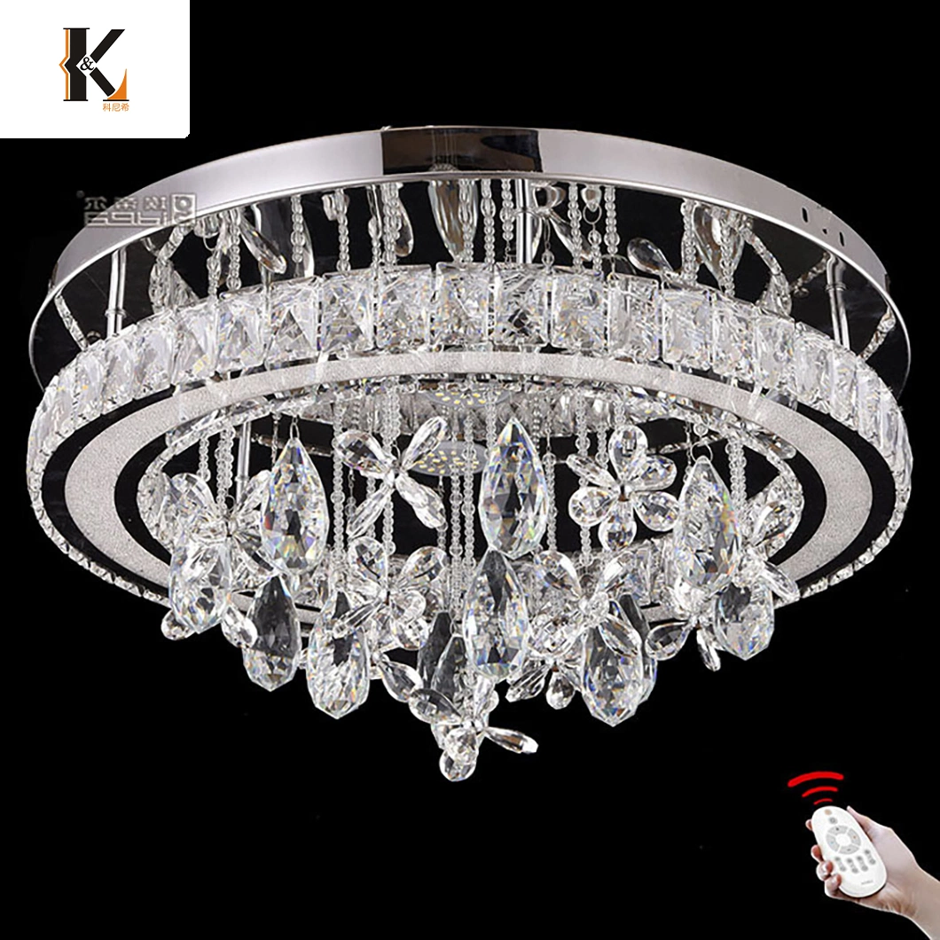 LED Ceiling Lights Crystal China High-Quality Factory Hot Sale Indoor Modern Living Room Rustic Crystal Ceiling Lights Fixtures Crystal Ceiling Light