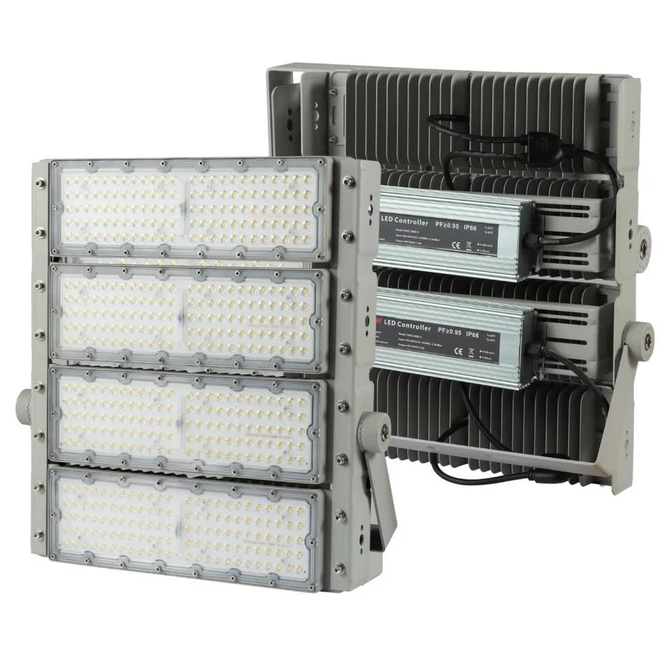 400W LED Floodlight Outdoor Worklight IP66 Waterproof 5000K Daylight White for Yard, Stadium