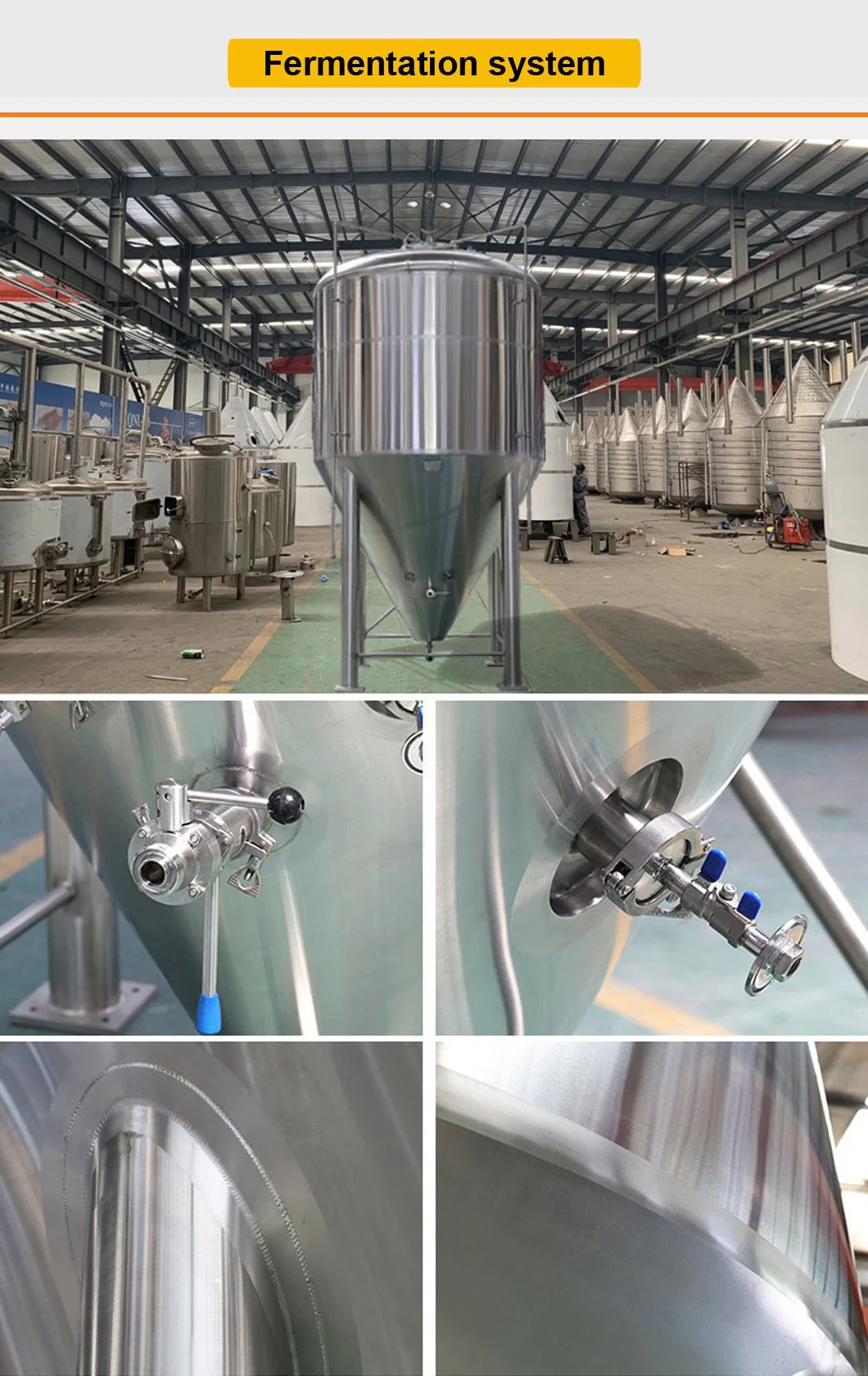 Touch Screen Automatic/Digital Display Semi-Auto Controlling Beer Stainless Steel Tank ISO UL CE