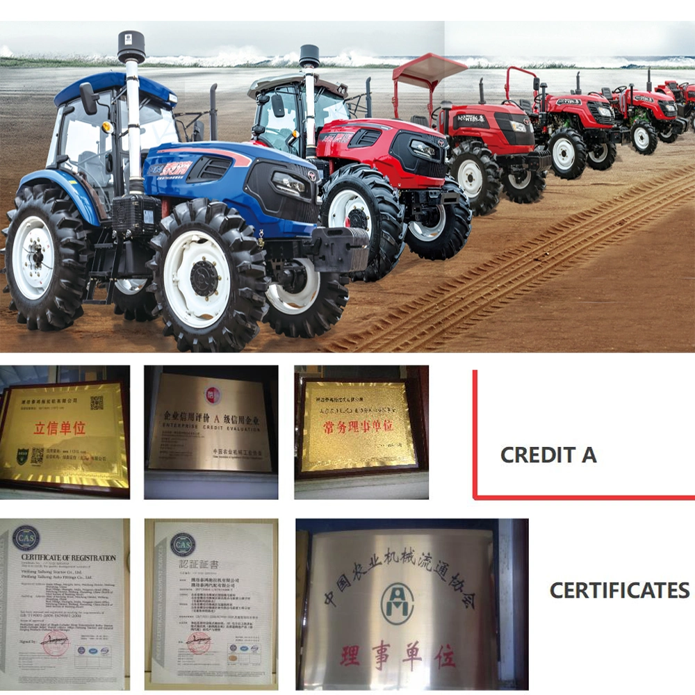 Factory Supplier Agriculture Machine 185HP 4*4 Wheel Farm Tractor with Subsoil, Cultivator