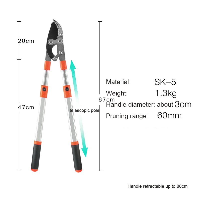 The New Listing Extendable Handle Lopper Steel Blade Garden Lopper and Tree Pruner Sharp Blade