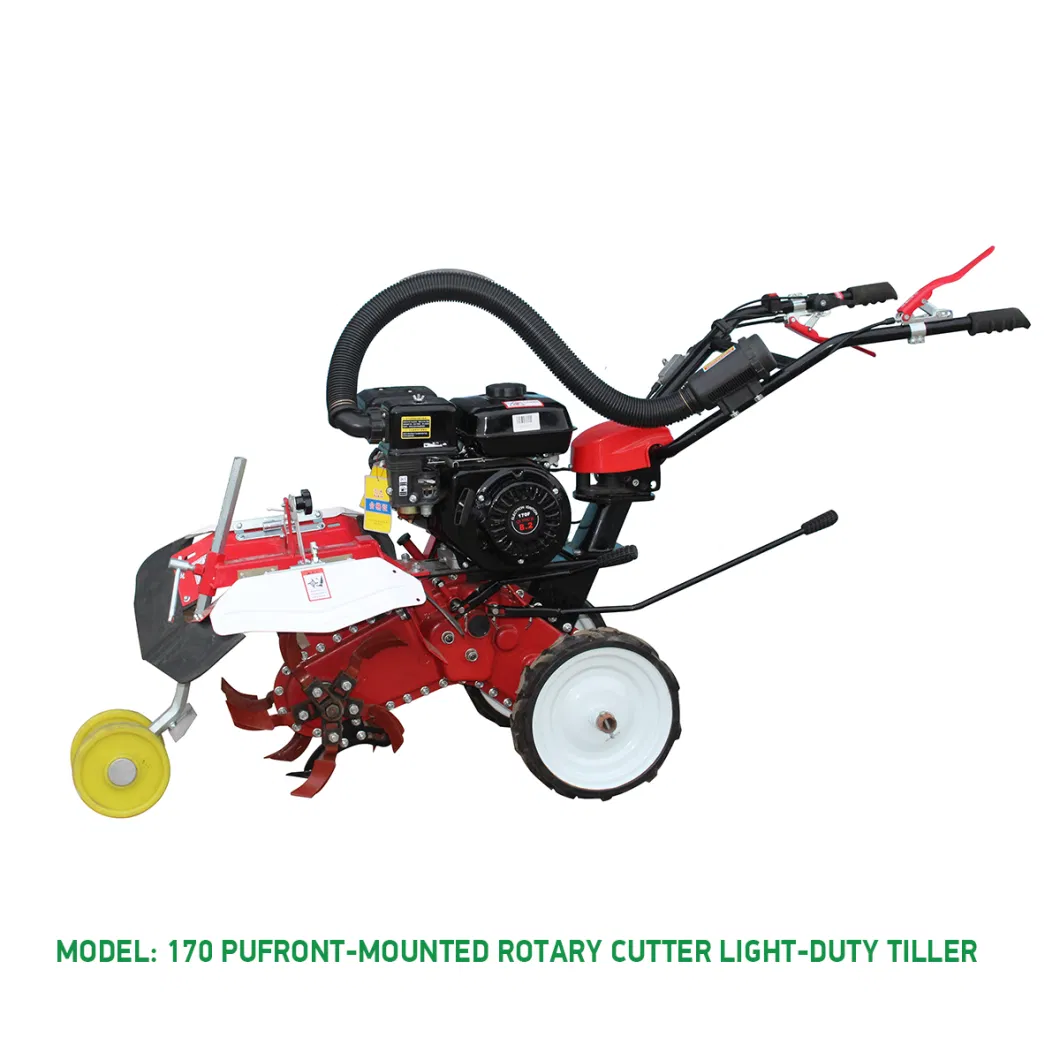 Walk Behind Mini Tractor Power Cultivator Ditching Ploughing Rotary Tiller