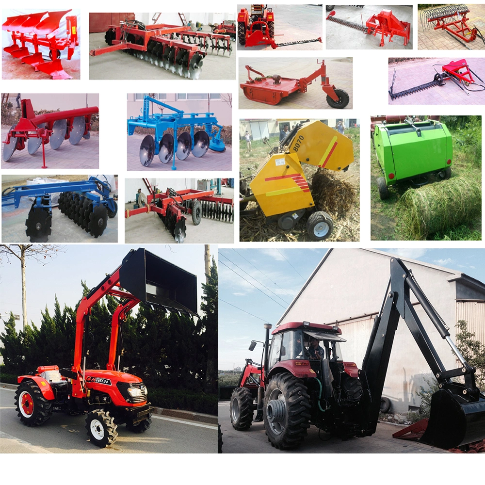 Factory Supplier Agriculture Machine 185HP 4*4 Wheel Farm Tractor with Subsoil, Cultivator