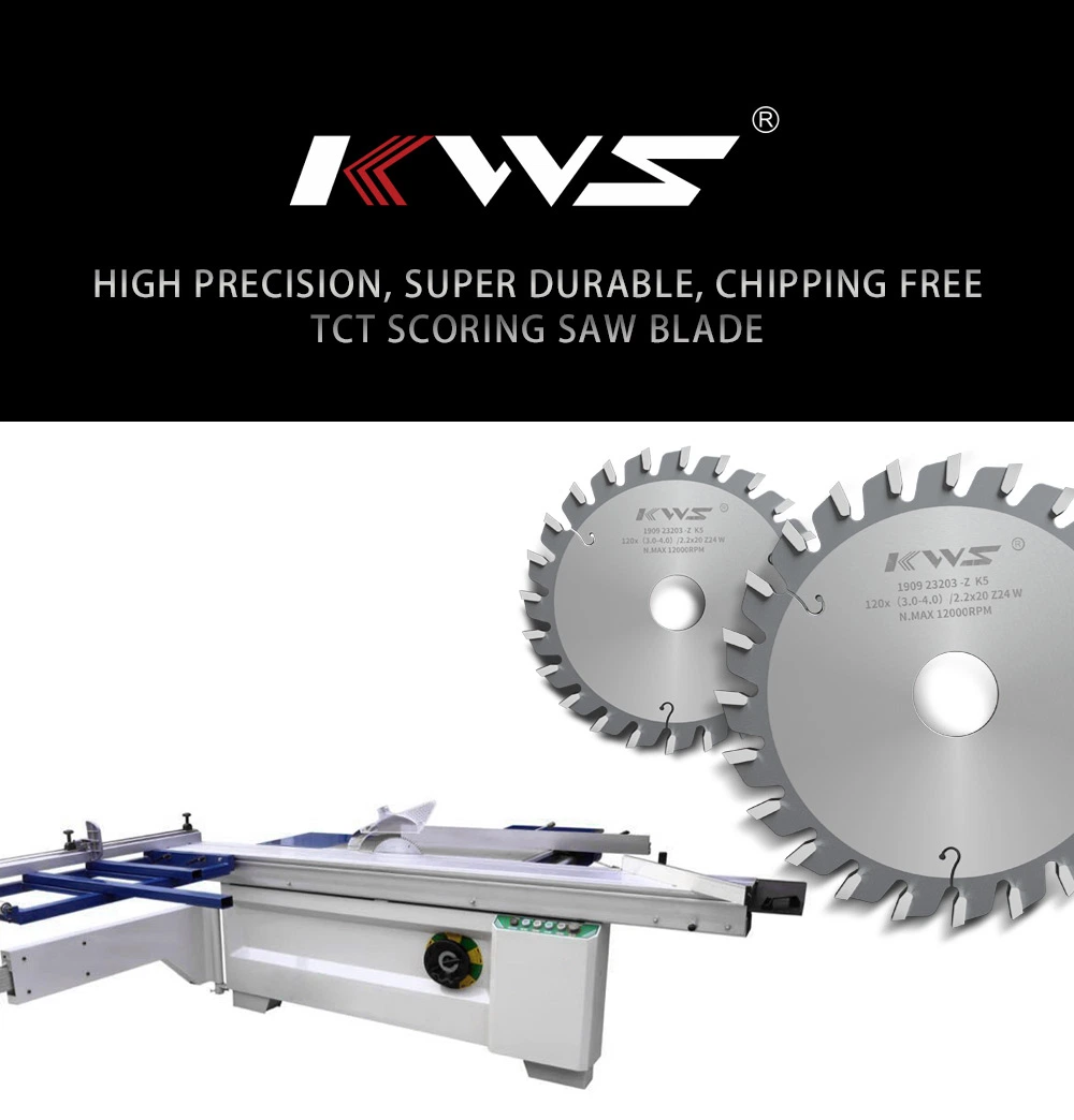 Kws Tct Scoring Saw Blade with Extremely Durability for Wood Cutting China Supplier