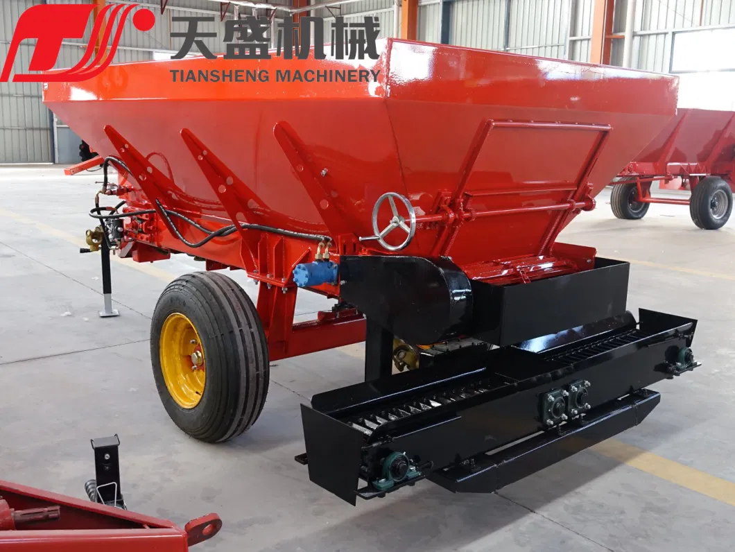 New Agricultural Machinery Farm Tractor Three Point Mounted Pto Driven Dry/Wet Manure Fertilizer Spreader