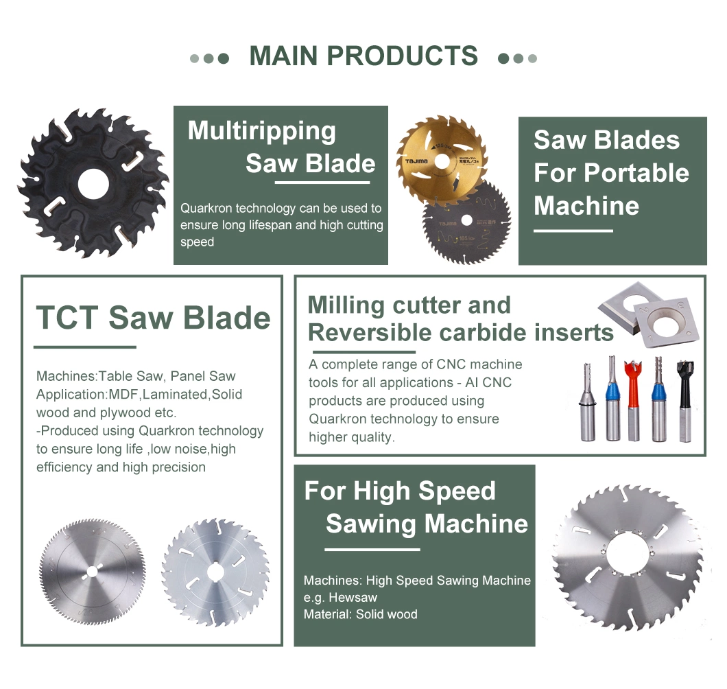 Durable Black Oxidated Carbide Saw Blade with Boss