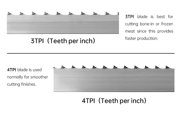 1200 X16X0.4mm Sharp Teeth Durable Steel Fast Cutting Bone Saw Blade Meat and Bone Cutting Butcher Food Band Saw Blade