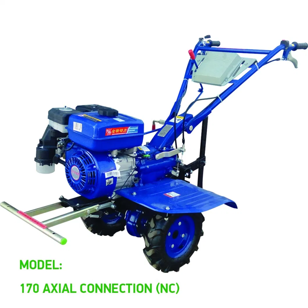 Walk Behind Mini Tractor Power Cultivator Ditching Ploughing Rotary Tiller