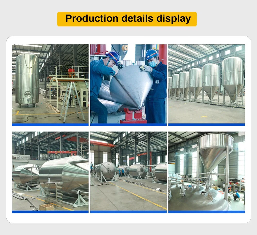 Touch Screen Automatic/Digital Display Semi-Auto Controlling Beer Stainless Steel Tank ISO UL CE