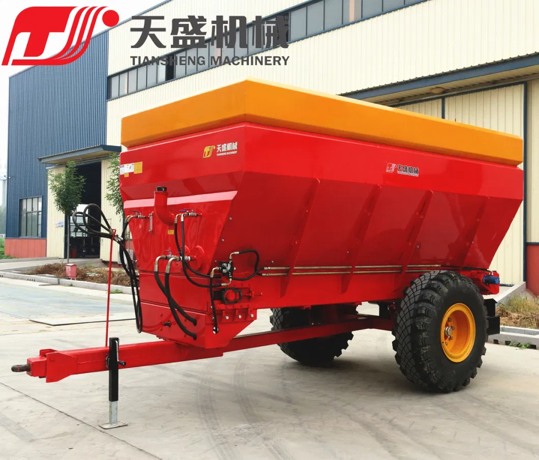 New Agricultural Machinery Farm Tractor Three Point Mounted Pto Driven Dry/Wet Manure Fertilizer Spreader