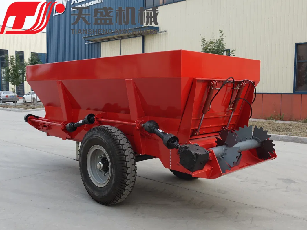 New Agricultural Machinery Farm Tractor Three Point Mounted Pto Driven Dry/Wet Manure Fertilizer Spreader