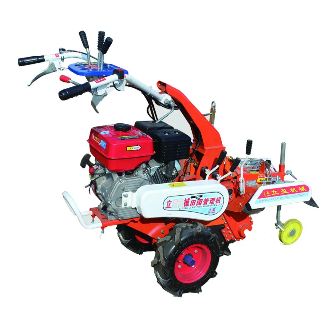 Walk Behind Mini Tractor Power Cultivator Ditching Ploughing Rotary Tiller