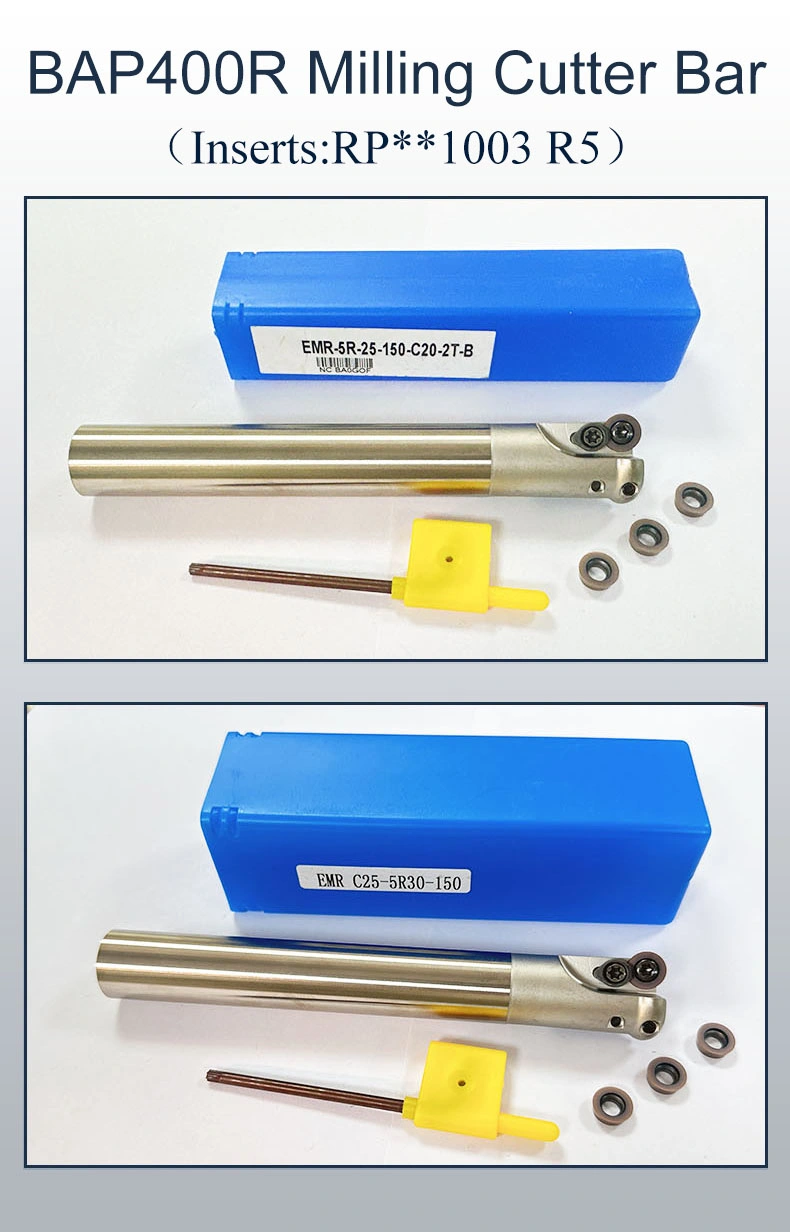 CNC Toolholder Round Nose Milling Cutter Shank Emr-5r Round Cutter Grain 1003 R5 End Milling Cutter Shank Hardened Anti-Vibration Cutter Shanks