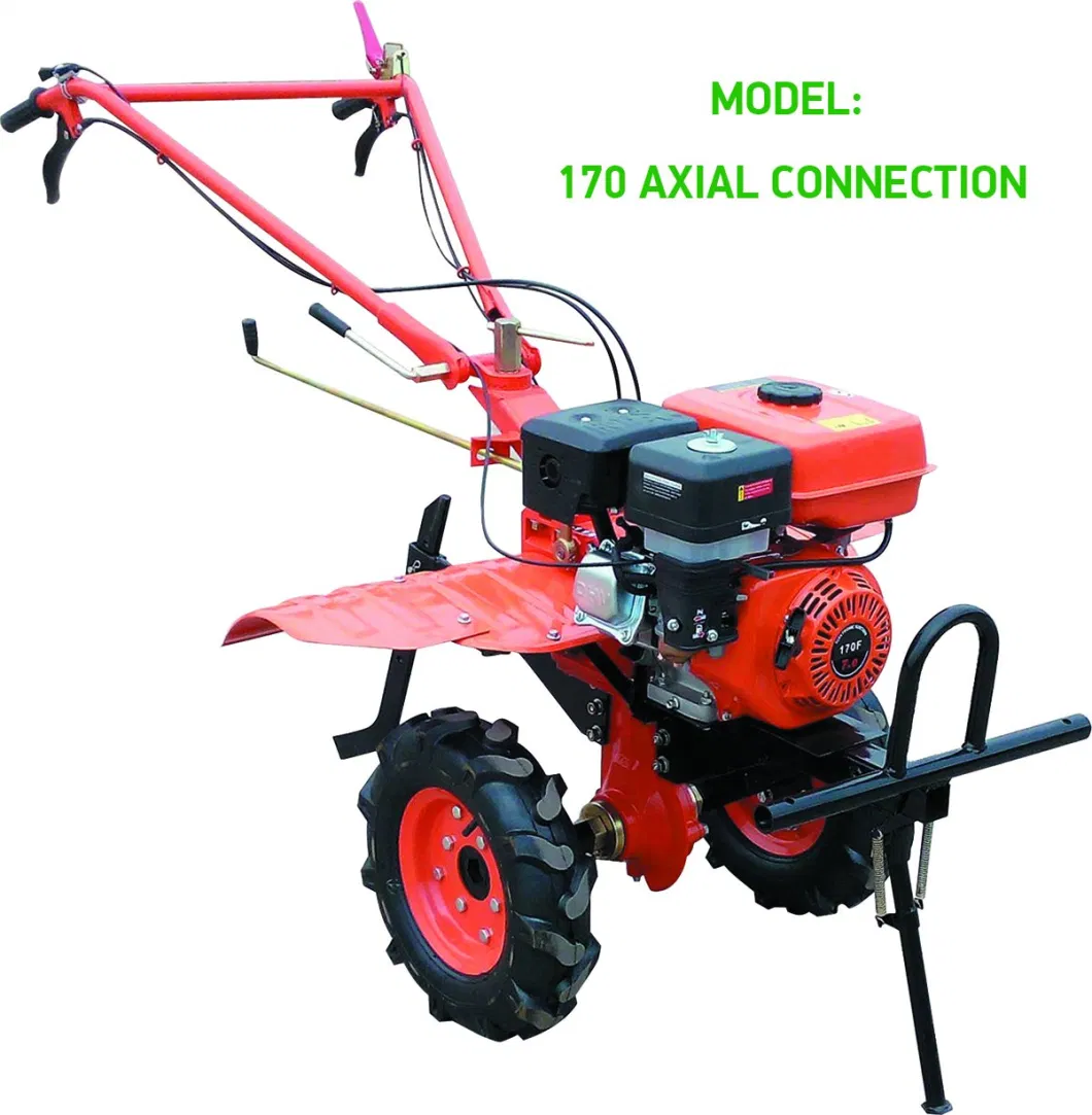 Walk Behind Mini Tractor Power Cultivator Ditching Ploughing Rotary Tiller