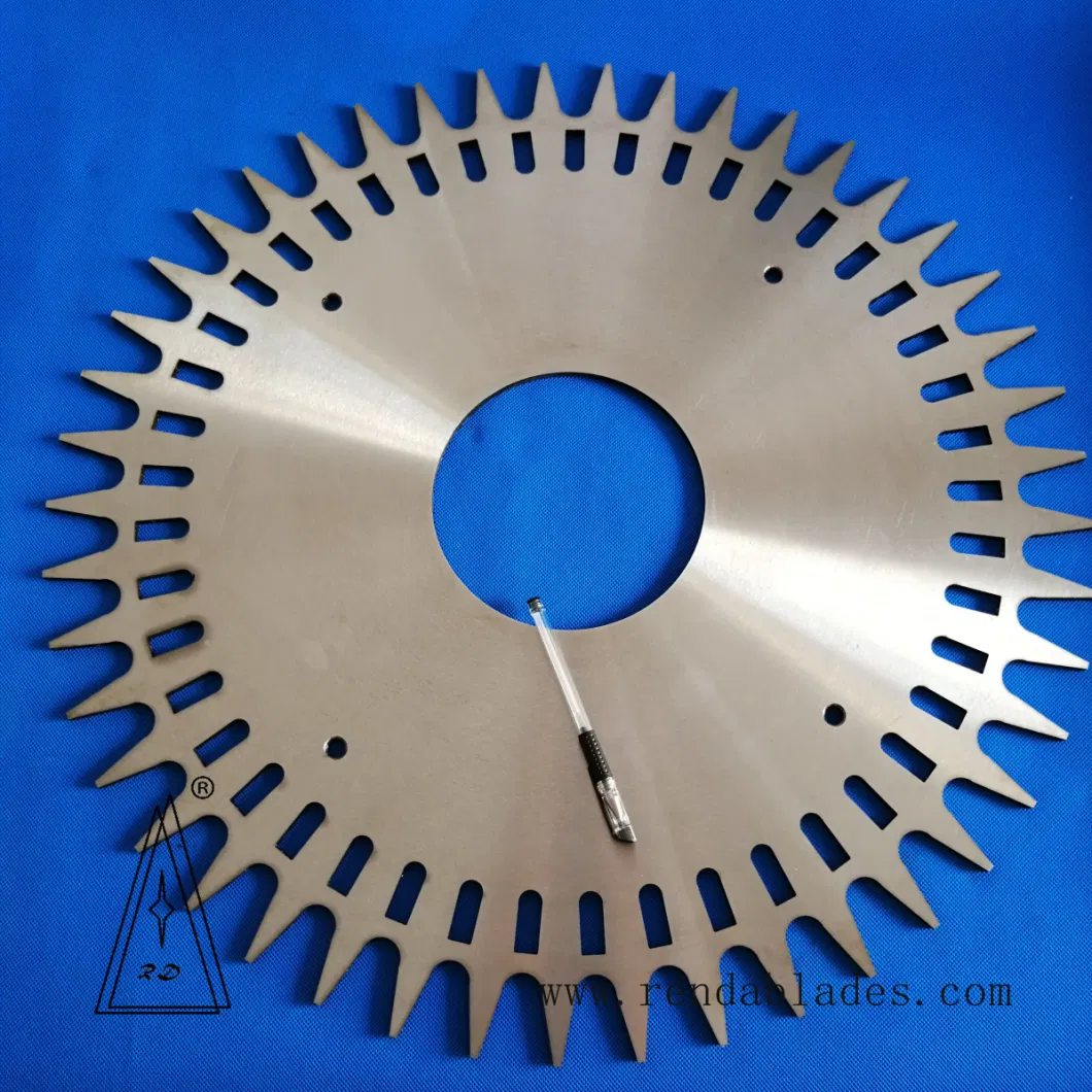 Circular Saw Cutter Disc Slitting Serrated Cutting Serrate Blade for Packing Packaging Plastic Film Paper Bag Pack Rubber Tire Tyre Teeth Tooth