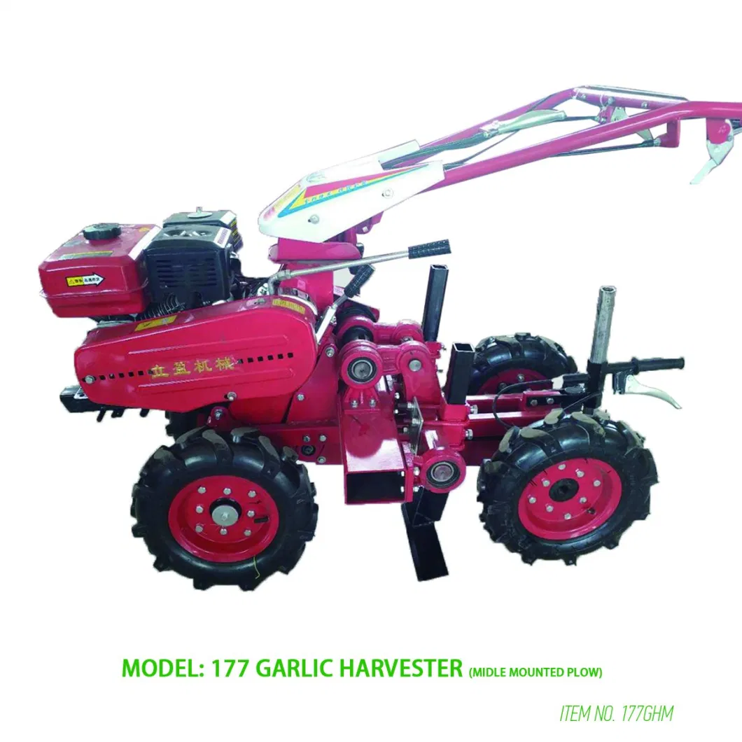 Walk Behind Mini Tractor Power Cultivator Ditching Ploughing Rotary Tiller