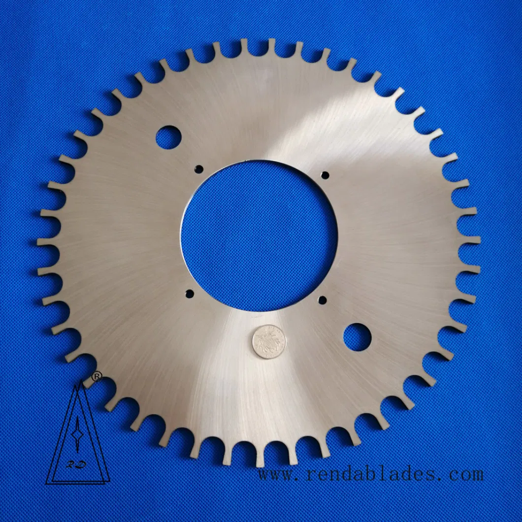 Circular Saw Cutter Disc Slitting Serrated Cutting Serrate Blade for Packing Packaging Plastic Film Paper Bag Pack Rubber Tire Tyre Teeth Tooth