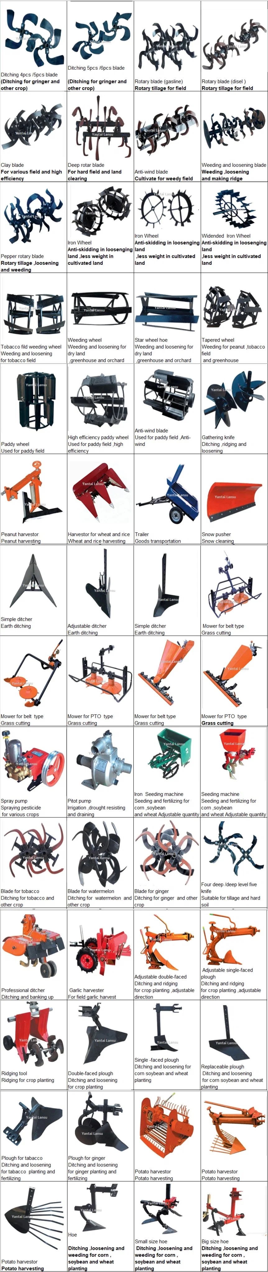 Mini Power Tiller Farm Cultivator and Gasoline Tiller Diesel Tiller