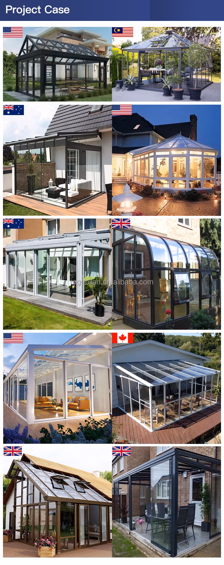 Modern Bespoke Aluminium Glazed House Sliding/Folding/Casing/Open Plan