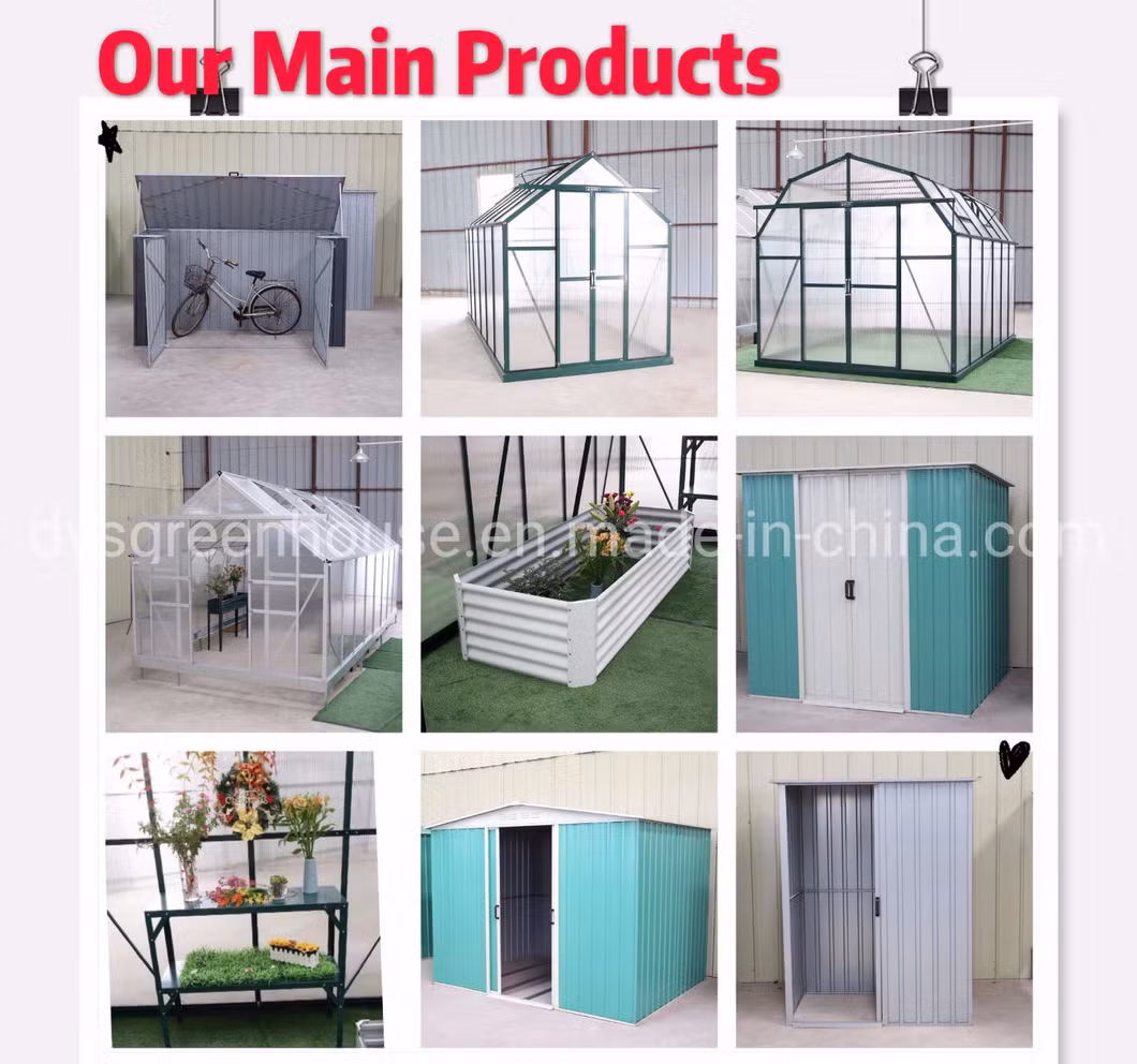 Metal Aluminium Houses Sell Used Small Mini Low Cost Frame Polycarbonate Commercial Garden Greenhouses Green House Greenhouse Rdgb32406 (10mm)