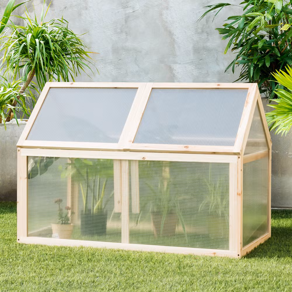 Garden Wooden Cold Frame Greenhouse Warmhouse 60X30X45cm