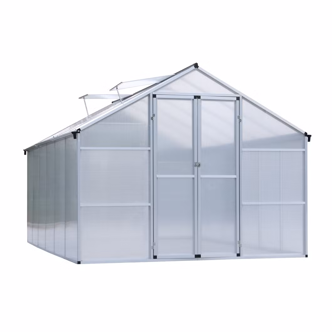 Invernadero De Doble Arco Vegetables Growing Irrigation System Green House Double Arch Greenhouse