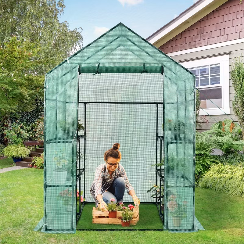 Wholesale Modern Gardening Plant Portable PE Sun Rooms Grow Tent Garden Greenhouse