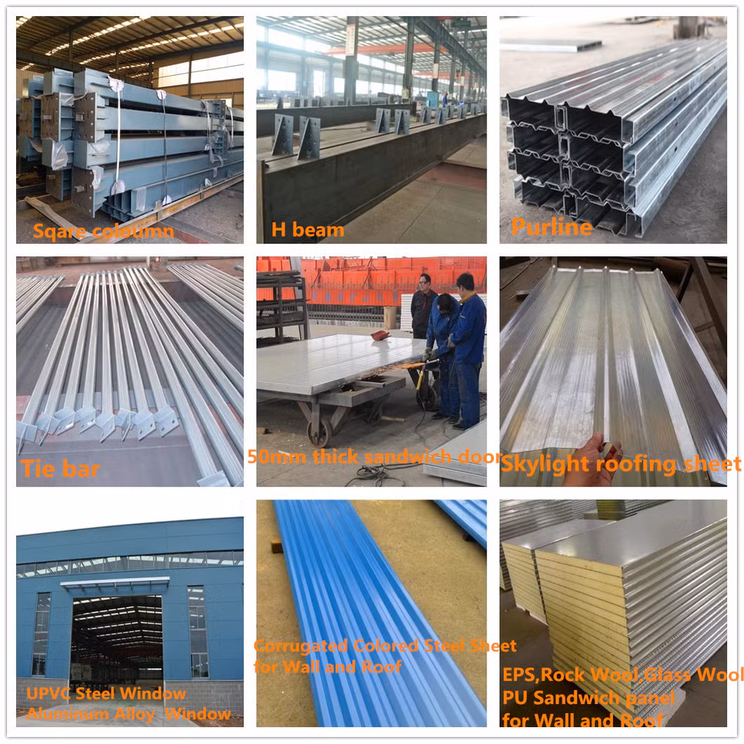 Pre Engineered Steel Structure Construction Building/Prefabricated Metal Frame Warehouse/Shed/Hangar/Workshop/Factory/Apartment/Hotel/School/Hospital Building