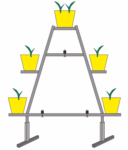 Tunnel Greenhouse Vertical a Type Strawberries Farm High Output Smart Farming Hydroponic