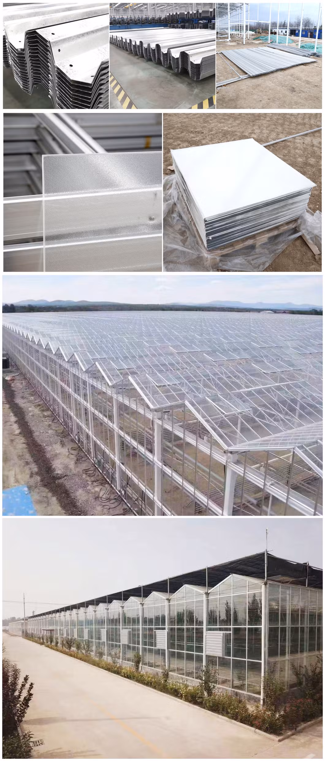 Intelligent Glass Green House with Tempered Glass and Hot-DIP Galvanized Steel Pipe for Modern Indoor Agriculture/Hydroponics Farming