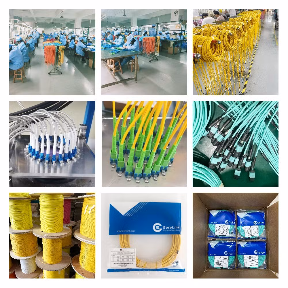 12 Fibers Type B Om3 MPO - MPO Patch Cord Cable Female/Female LSZH FTTH MPO to MPO Optical Fiber Patch Cord