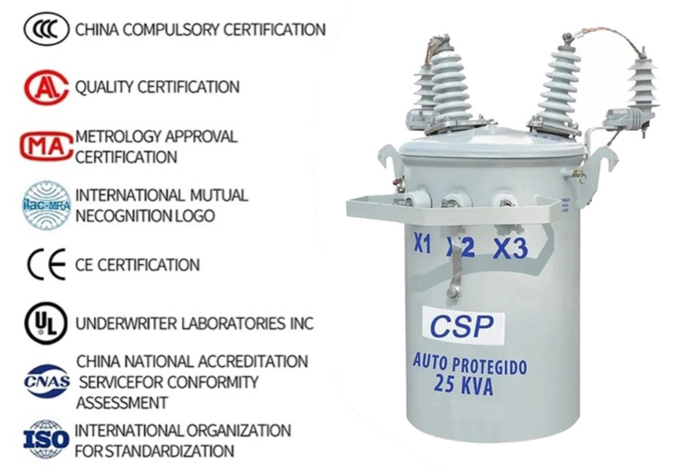 Chinese Price 15kv 25kv 37.5kv 50kv 75kVA 100kv Single Phase Pole Mounted Transformer