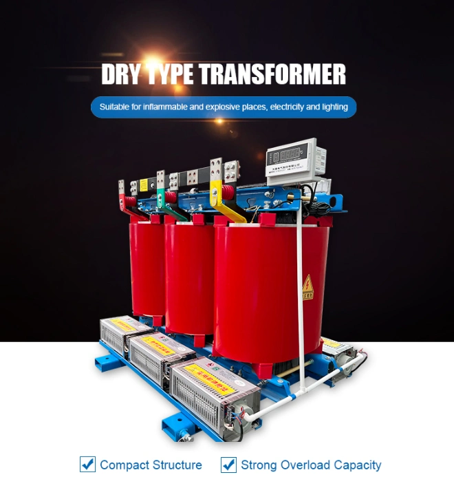 China Manufacturer 500 600 700 750 800 1000 1600 2500 3000 3500 kVA Capacity 10kv 400V Three Phase Cast Resin Dry Type Power Distribution Transformer