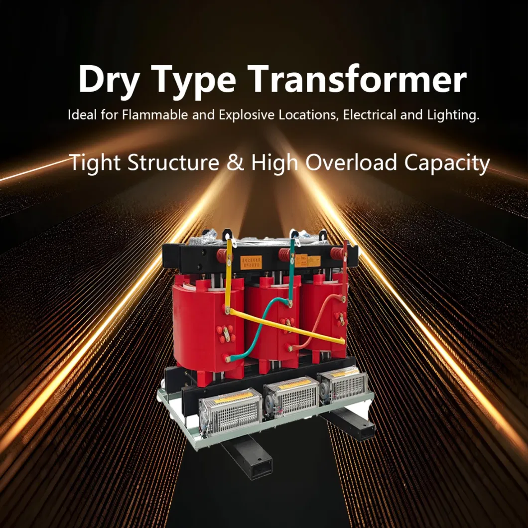 Customization 30 50 80 100 125 160 200 kVA 10kv 0.4kv Three Phase Aluminum Copper Cast Resin Dry Type Step Down Power Transformer for Power Transmission