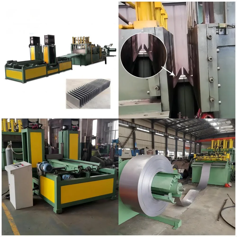 Fin Pitch 40mm Transformer Corrugated Radiator Folding Machine