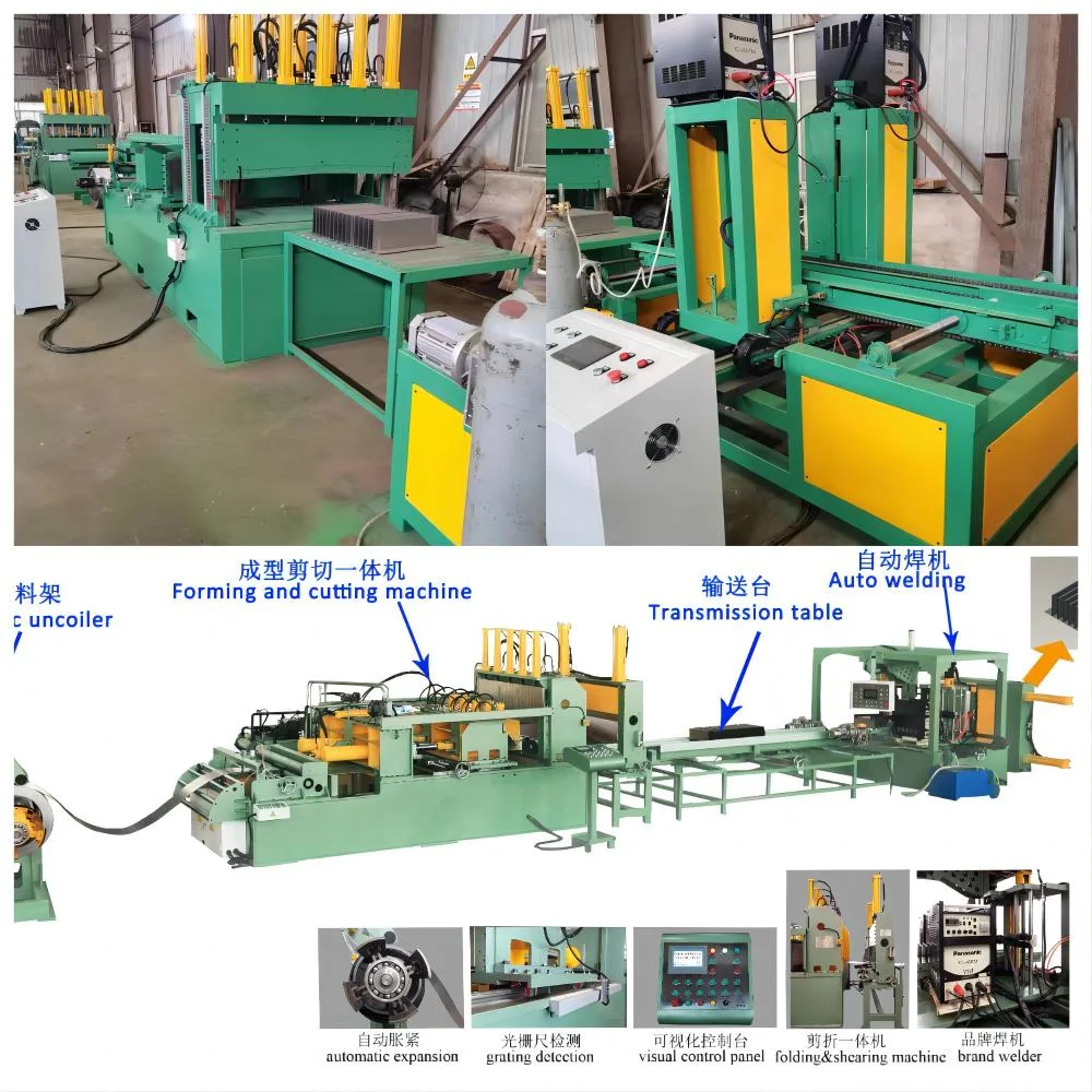 Fin Pitch 40mm Transformer Corrugated Radiator Folding Machine